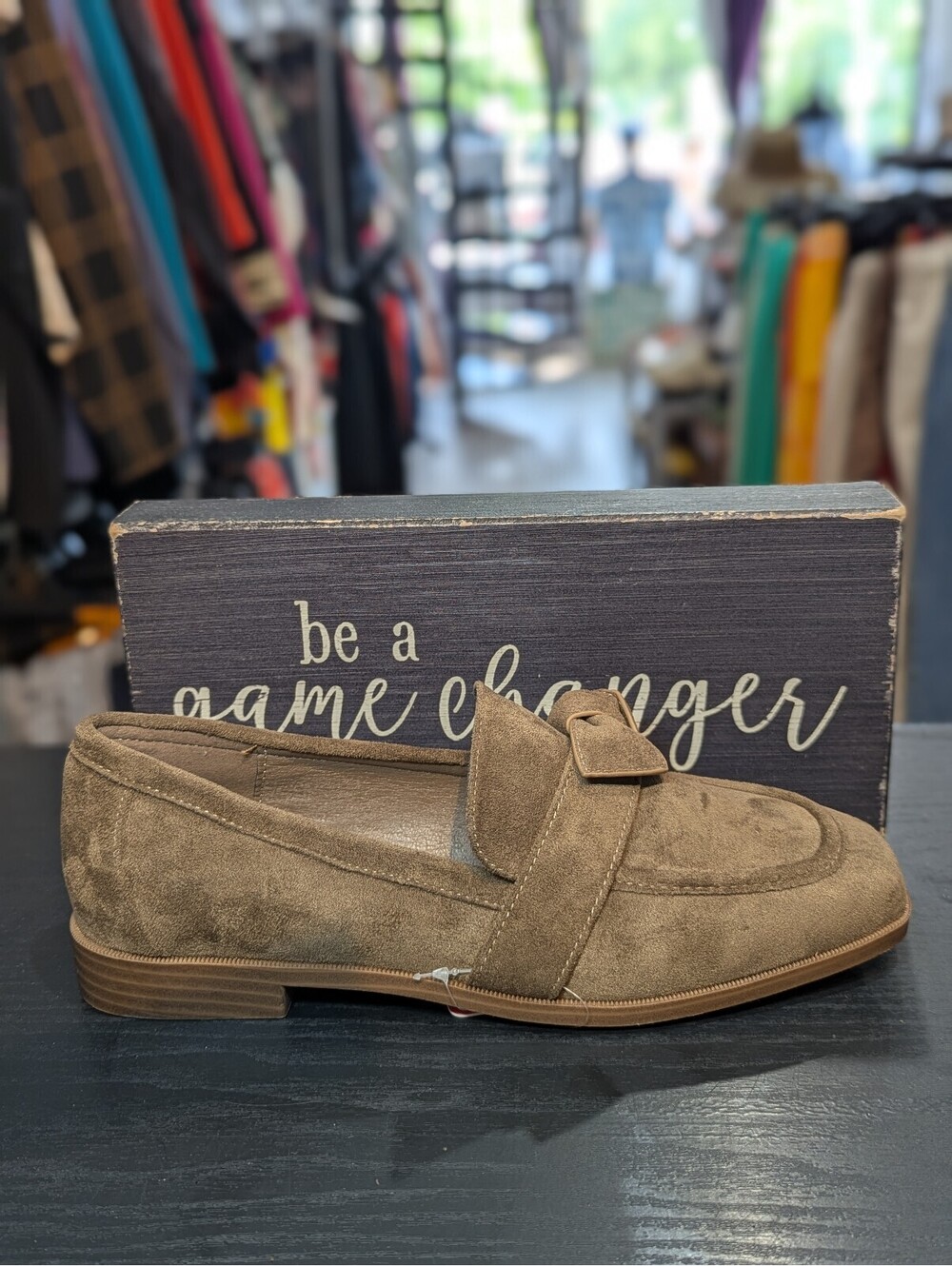 Catherine Malandrino Suede Bow Loafer